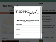 Tablet Screenshot of inspiredgirl.net